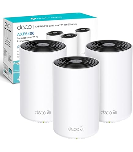 tp-link Deco AXE5400 Wi-Fi 6E 2台セット TP-Link Deco AXE5400 Tri-Band WiFi 6E Mesh System(Deco XE75